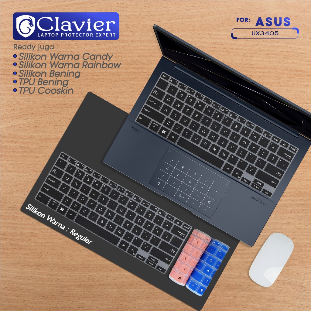 Keyboard Protector Cover Cocok untuk Asus ZenBook 14 UX3405 UX3405C UX3405CA Silikon Warna Tpu Coosk