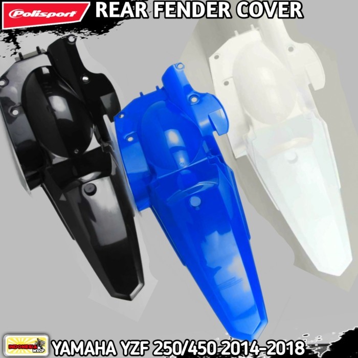 YAMAHA YZ - YZF 250 450 F - YZ250F YZ450F 2014 2015 2016 2017 2018 - POLISPORT REAR FENDER COVER - S