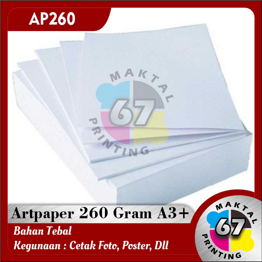 

ART PAPER 260 GRAM A3+ | ART PAPER CUSTOM | ARTPAPER | UKURAN A3+
