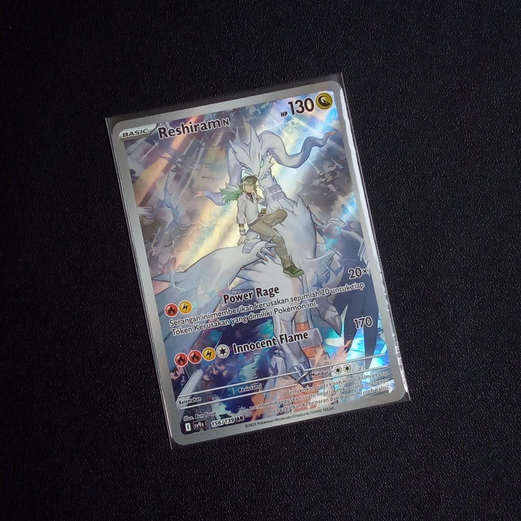 Reshiram N AR sv9s Ikatan Takdir Pokemon TCG Indonesia