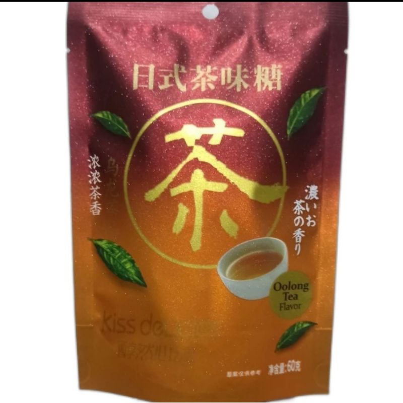 

Kiss Delicias Permen Keras Mint Rasa Teh Oolong 60g / Oolong Tea Candy 60g