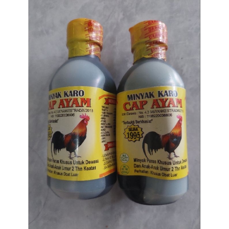 Minyak Urut Tradisional Minyak Karo Cap Ayam untuk Dewasa Asli