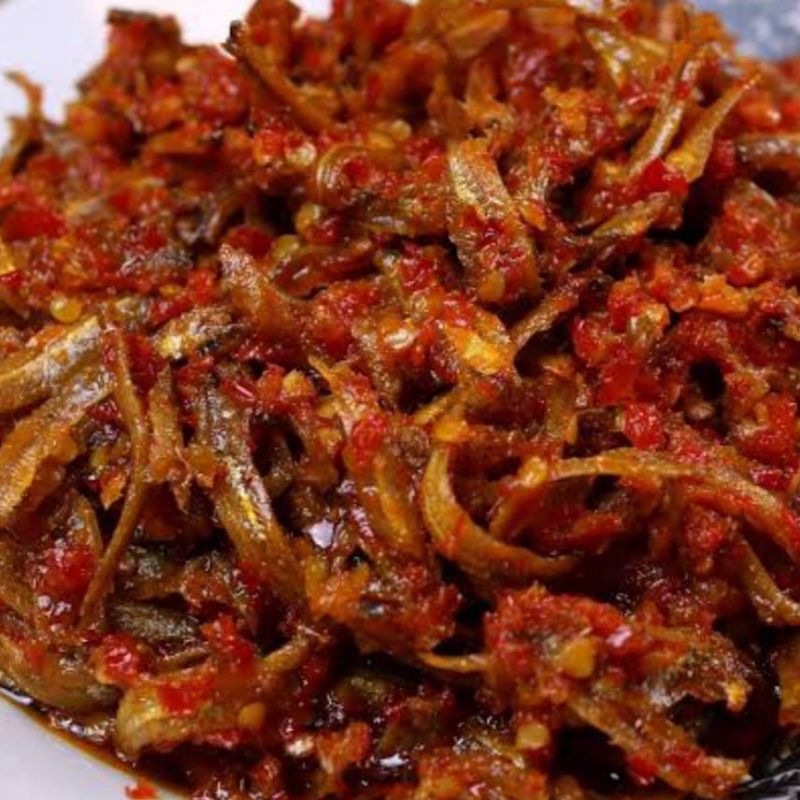 

sambal teri 150g tanpa pengawet pedas manis