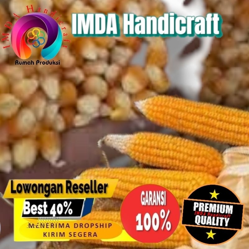 

IMDA HANDICRAFT Paket 500 gram JAGUNG PIPIL HIBRIDA Kwalitas Bersih Untuk Konsumsi Pakan Ternak Bibit Serta Keperluan lainnya