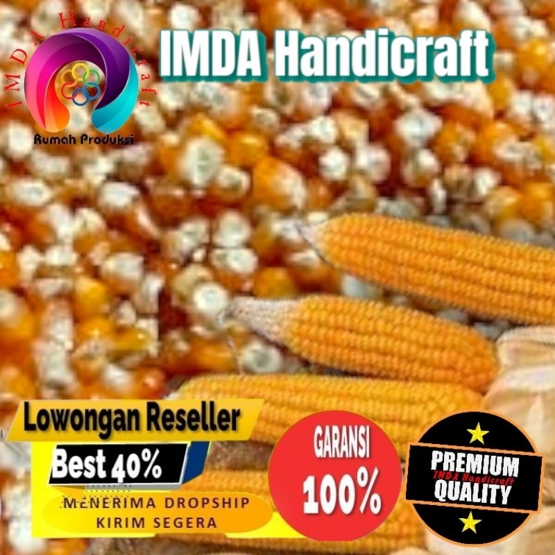 

IMDA HANDICRAFT Paket 10 kg JAGUNG PIPIL HIBRIDA Kwalitas Bersih Untuk Konsumsi Pakan Ternak Bibit Serta Keperluan lainnya