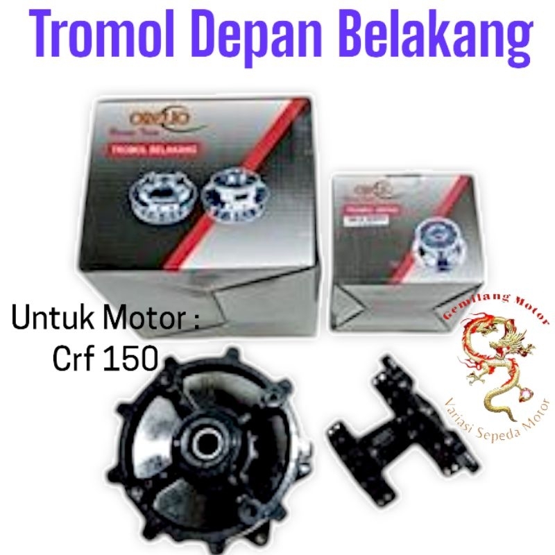 Tromol Depan/Belakang CRF 36 Hole Hitam
