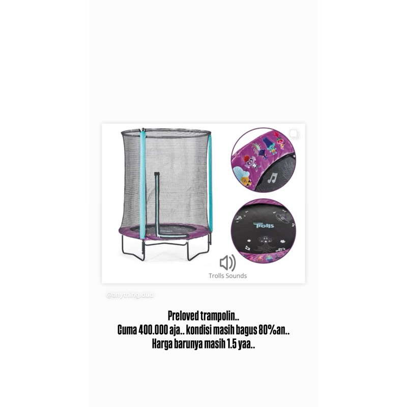 preloved trampolin anak