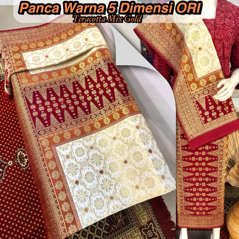 SONGKET TREND 2025!! LEPUS PANCAWARNA 5 DIMENSI ORI