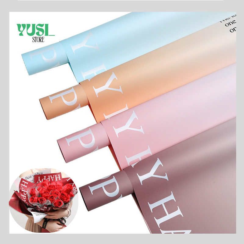 

Isi 20 LEMBAR Flower Wrapping Paper Bicolor Cellophane Kertas Buket Bunga Dua Warna KB054