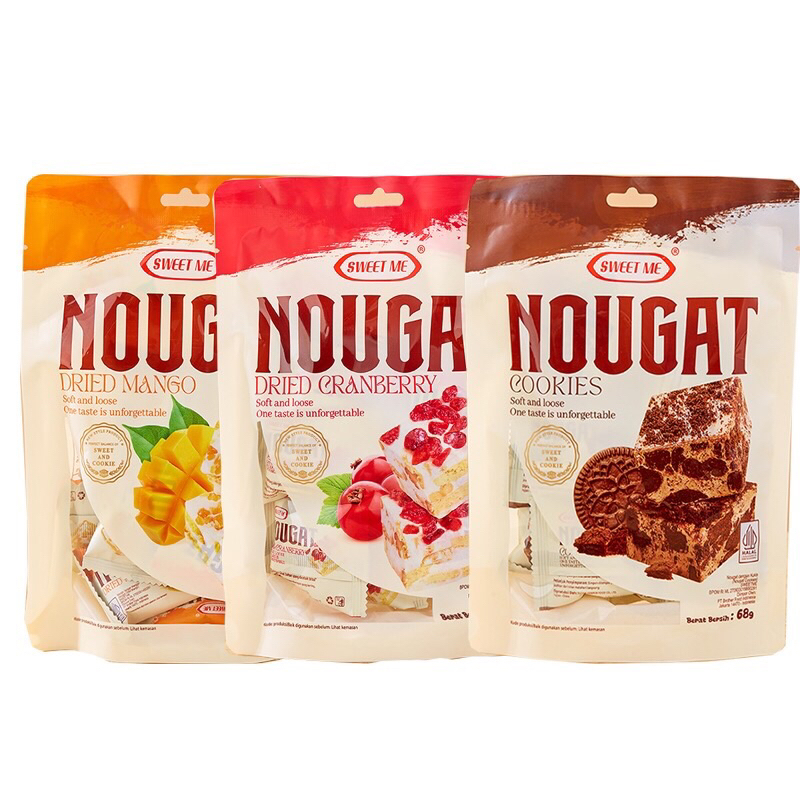 

[HALAL] Lianggui Enak Snack Nougat Chocolate/Nougat Cranberry/Nougat Mango Viral Cake Aneka Rasa Kue 68 GR Enak Cemilan