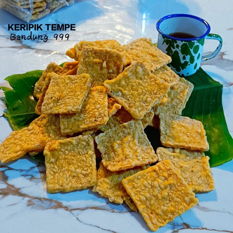 

cemilan keripik tempe original mix manis pedas kotak 1kg