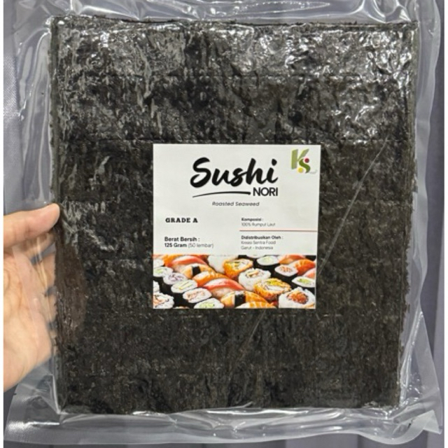 

Nori Sushi Premium Ekonomis Tebal 50 lembar 140 gram Nori Termurah