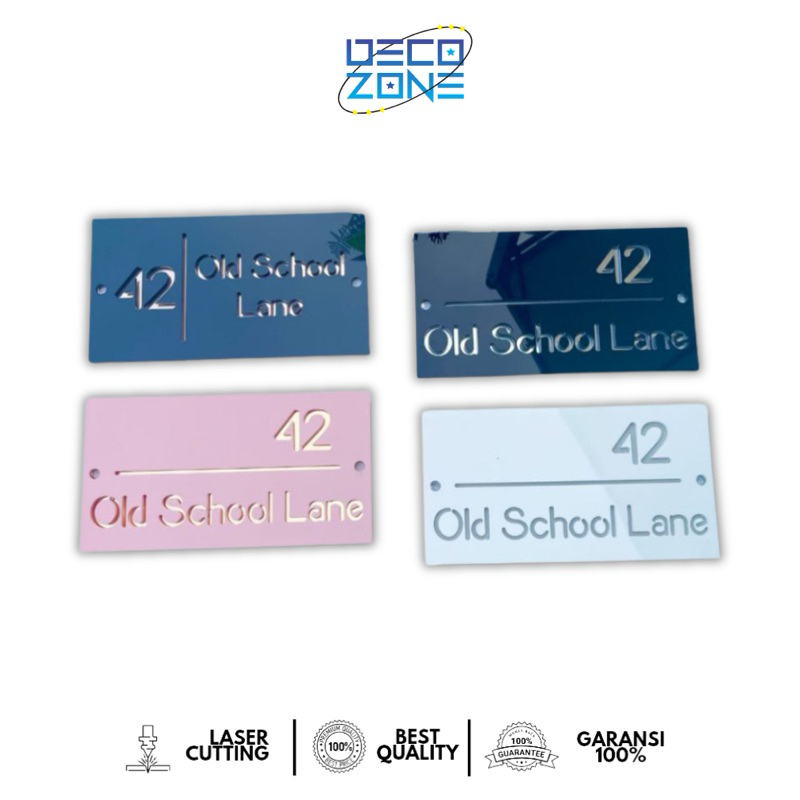 Nomor Rumah Aesthetic Nomor Rumah Elegant Nomor Rumah Minimalis