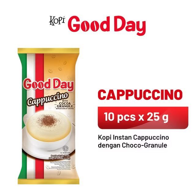 

GOOD DAY Cappuccino 1 Pack (10 x 25 gr)