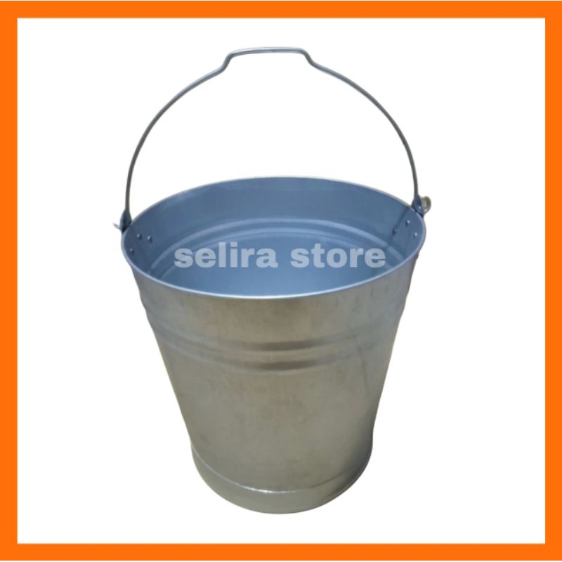 Ember Galvalum / Pot Kaleng Galvanis Ember Ice Bucket Tebal Kapasitas 5, 10, 15, 20, 25 LITER