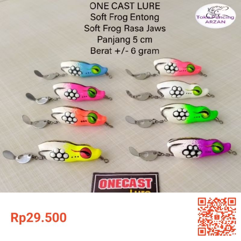 SOFT FROG ENTONG 5CM/SOFT FROG RASA JAWS ONECAST LURE