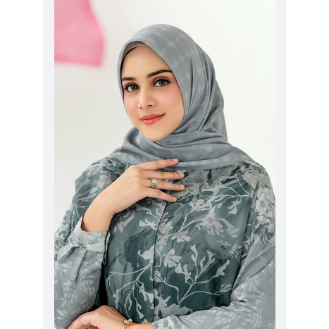 Voal Buttonscraves Xanadu Mono Series Lasercut Titik3 Hijab Buttonscraves Semi Origina/Logo Plat B L