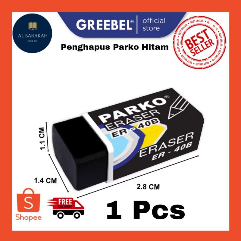 

1 Pcs !!! penghapus PARKO Hitam Eraser Stip Hapusan ER-40B S (1 PCS) Penghapus Pensil / Alat Tulis Sekolah