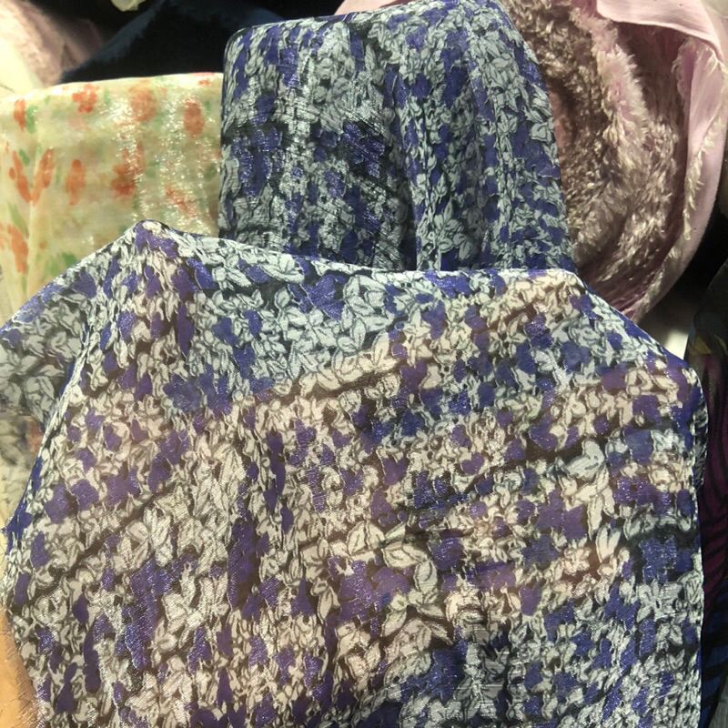 kain sifon sutra motif - kain sifon sutra motif bunga - kain sifon sutra motif impor - kain sifon su