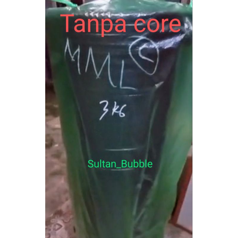 

bubble wrap 125cm x 50m tanpa core hitam tebal dan berkualitas 3 kg berat murni
