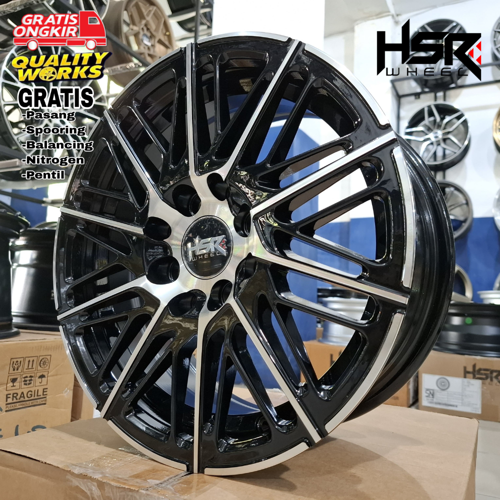 Velg Racing Mobil Daihatsu Xenia Ring 14 Pnp Ban Standar, Velg HSR Wheel Balige