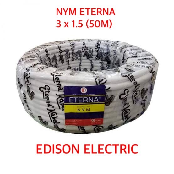 ETERNA NYM 3X1,5 KABEL KAWAT TUNGGAL 3X1.5 50M ETERNA ROLL ETERNA