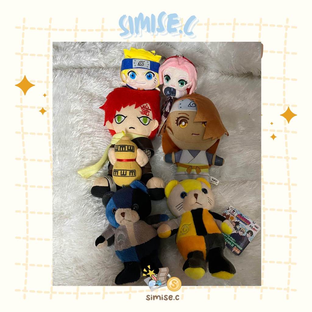Naruto Boruto Plush / Boneka Naruto - Uzumaki Naruto, Uchiha Sasuke, Sakura Haruno, Gaara, Chōchō Ak