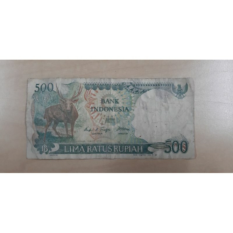 UANG KERTAS KUNO 500 RUPIAH