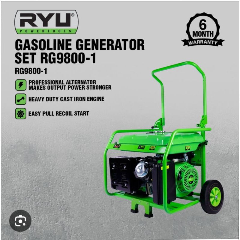 MESIN GENSET 8.000 WATT RYU (RG 9800-1)