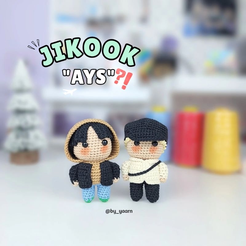 Amigurumi JIKOOK "AYS" | Handmade keychain