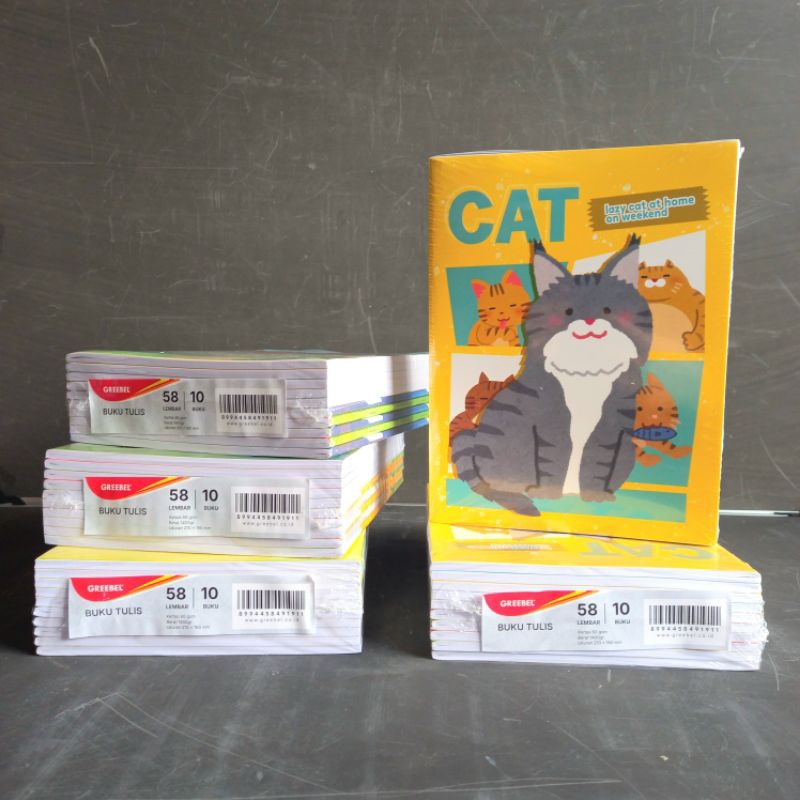 

Buku Tulis Greebel 58 Lembar Karakter ( Pak 10 Buku ) RB9