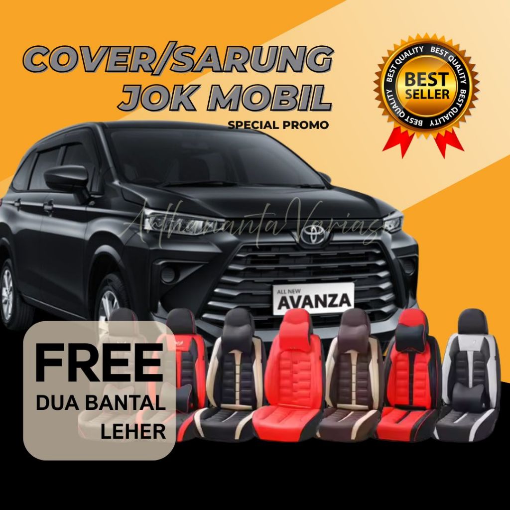 sarung/cover jok mobil Avanza/Xenia lama (2005-2007) full set 3 baris