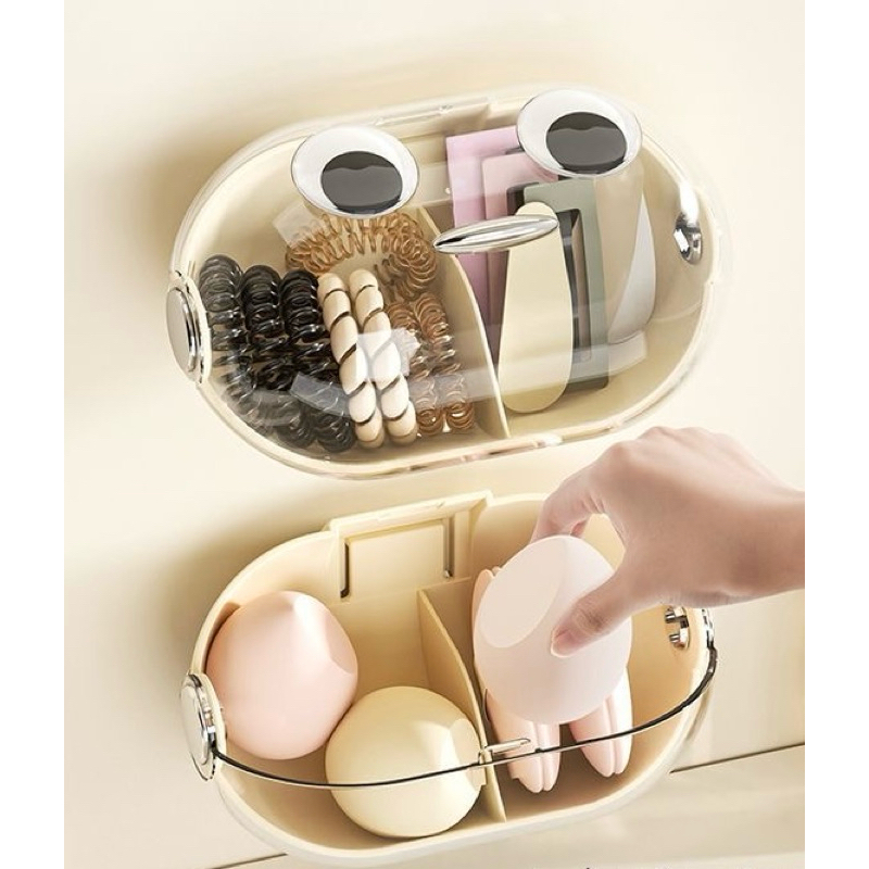 RURUI - box tempel dinding brush beaut blender box organier organizer aesthetic 2025 model terbaru r