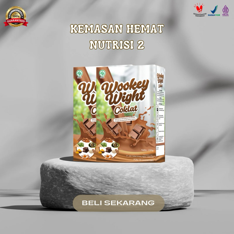 

[PAKET 2 KEMAS HEMAT] RASA COKLAT - Susu Wight Penambah Berat Badan dan Asupan Kalori Herbal Alami
