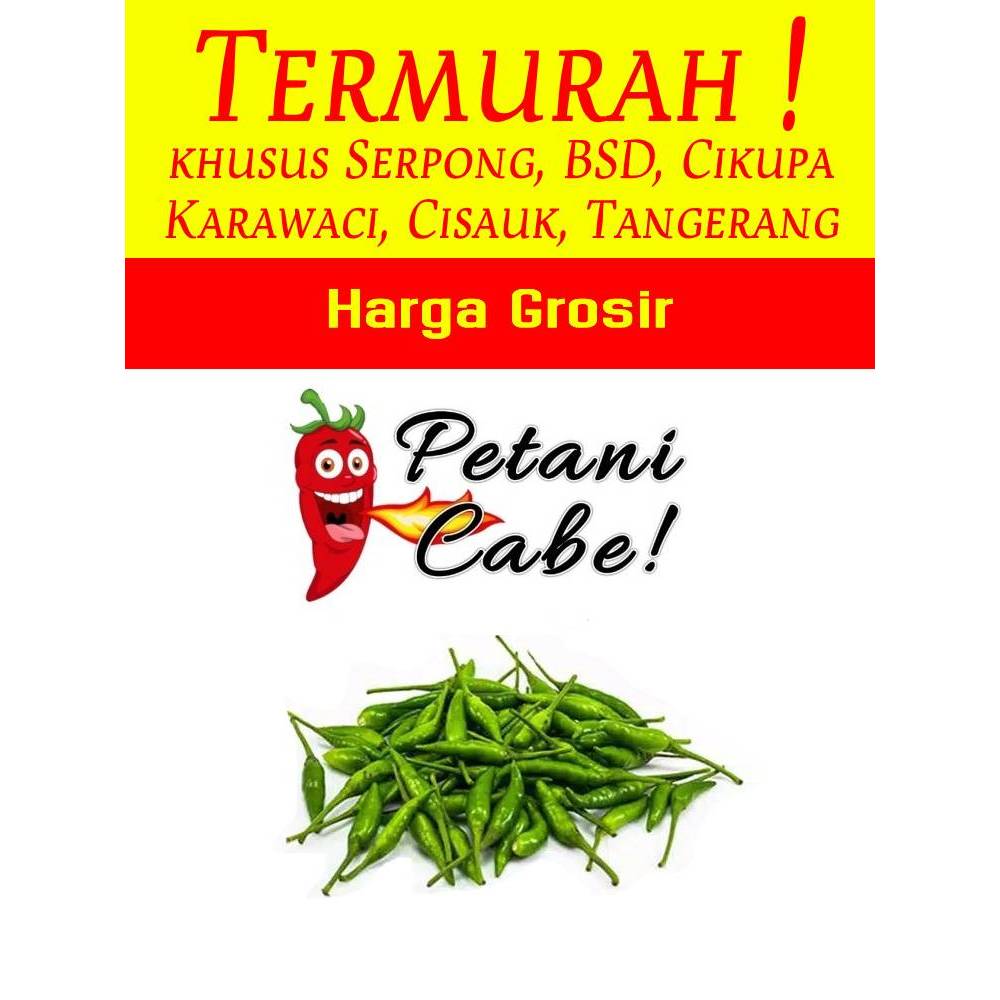 

Cabe / Cabai Hijau Rawit 1 kg Harga Grosir (Petani Cabe Serpong)