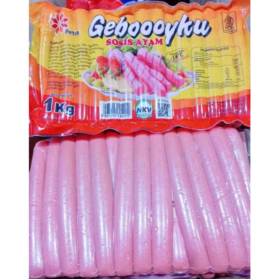 

Sosis Geboy UK 1 kg isi ada 40 pcs