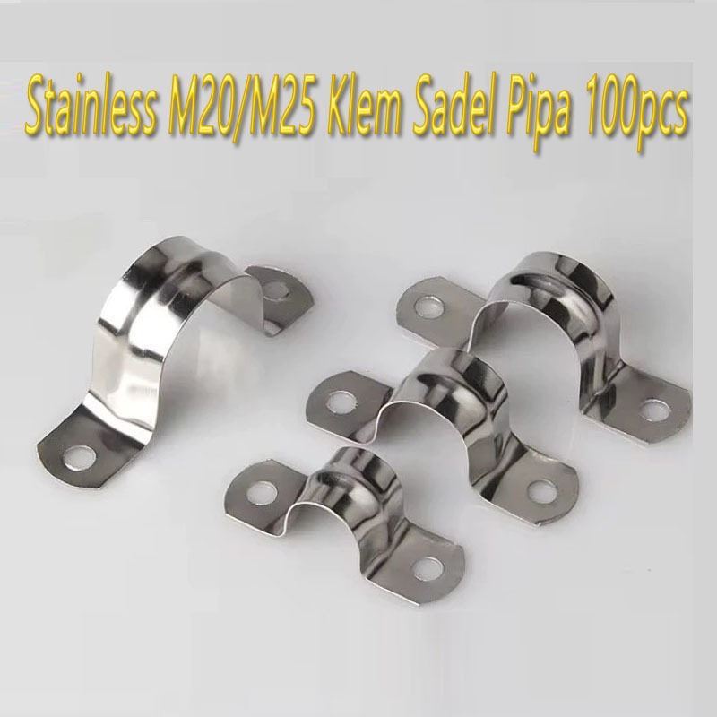 Clamp Omega Stainless M20/M25 Klem Sadel Pipa 100pcs