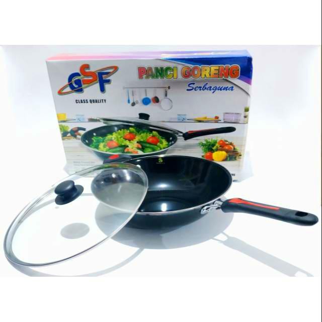 WAJAN GSF + TUTUP KACA PANCI GORENG