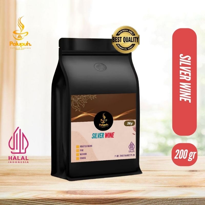 

Palupuh Kopi Bubuk Silver Wine rasa mantap 200 gr Dari pegunungan asli jawa barat