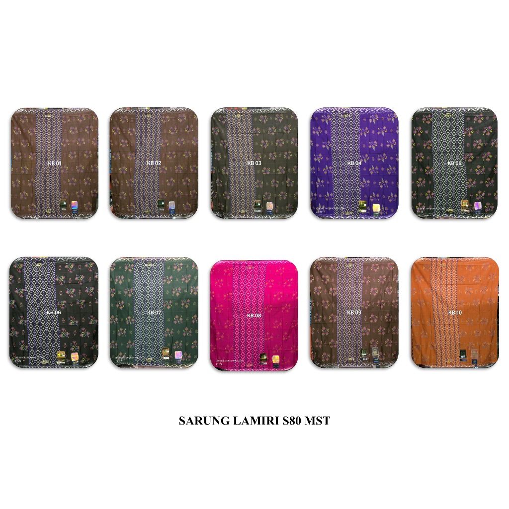 Sarung lamiri S80 MST sutra motif mustamin benang 210