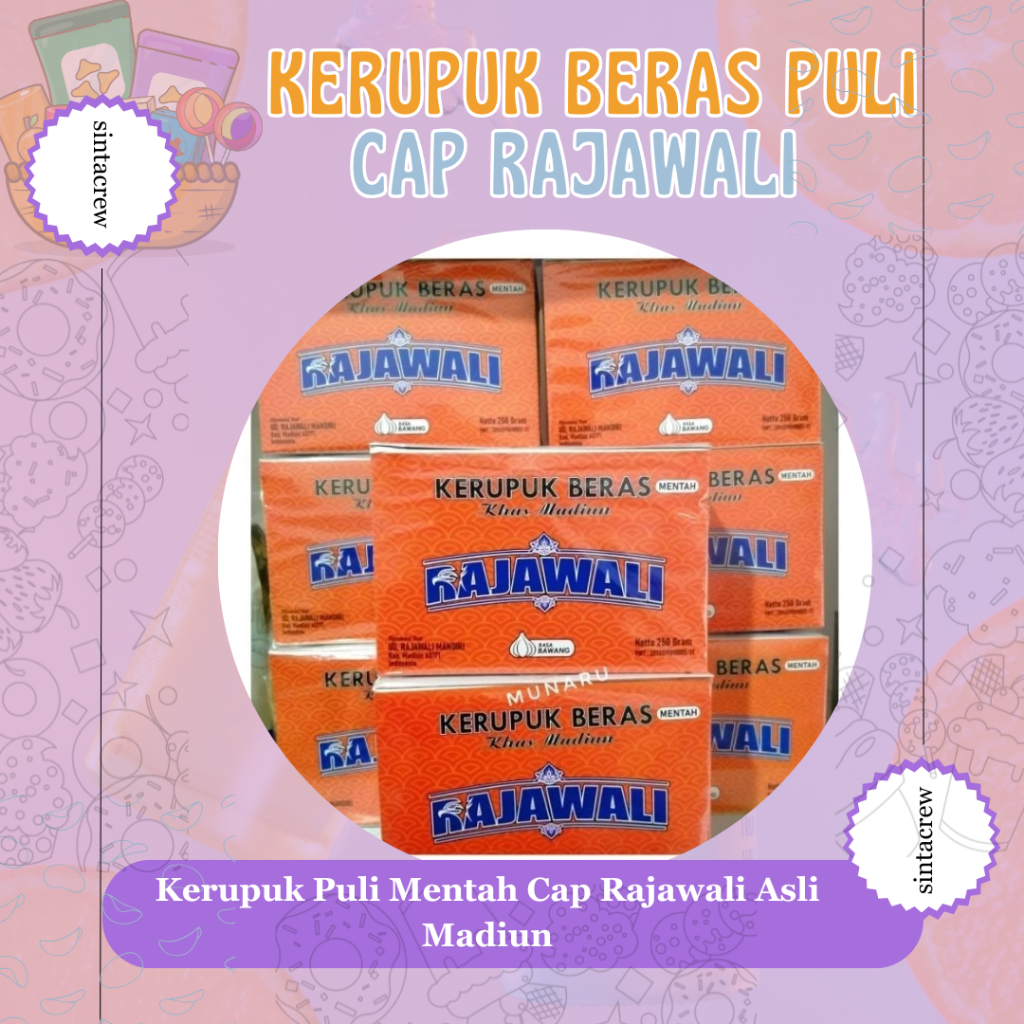 

Kerupuk Puli Mentah Cap Rajawali Asli Madiun