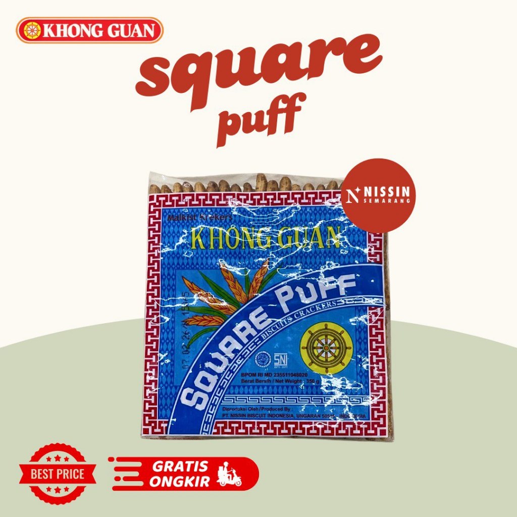 

Khong Guan Square Puff 350gr / 270gr