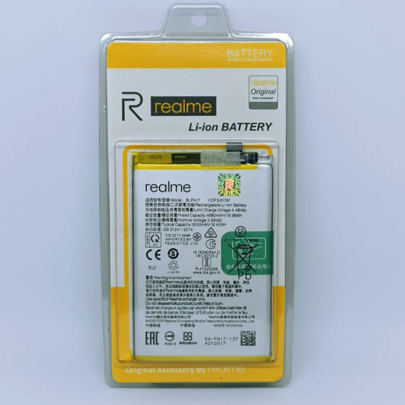 BATERAI BATRE REALME C53 BLPA17 ORIGINAL