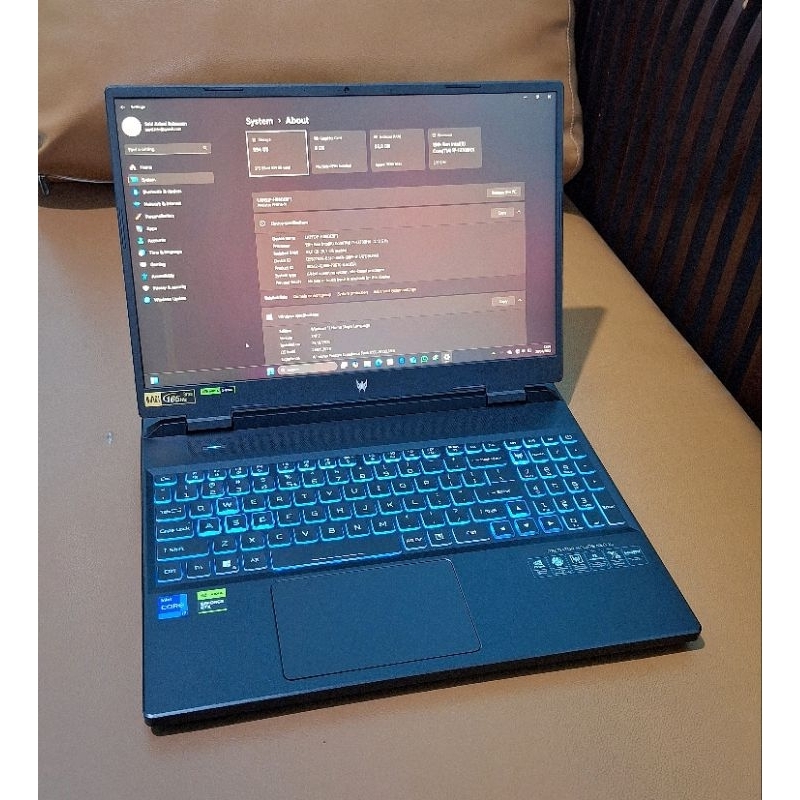 Acer Predator Helios Neo 16 71 779Q RTX4050 i7 13700HX 32/1TB SSD 165Hz Bekas Like New