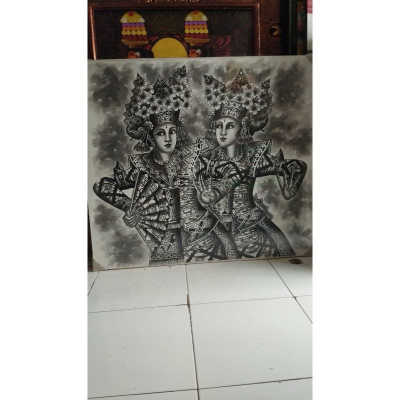 Lukisan Penari Bali/Lukisan/Seni Bali/Art of bali/Lukisan bali
