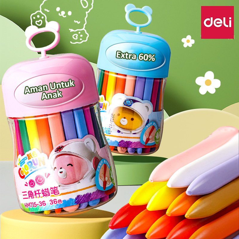 

Crayon segitiga deli aman untuk anak dan mudah digenggam