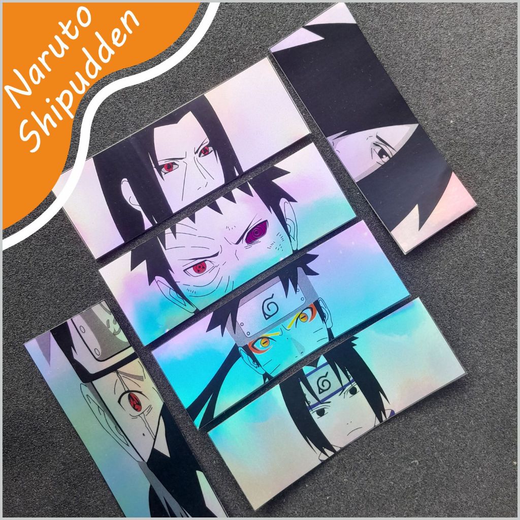 

[ TERMURAH ] Stiker Anime Naruto Shipuden Sticker Hologram Anime Satuan Murah