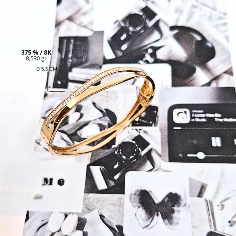 GELANG OVAL EMAS MUDA 8K 8084051