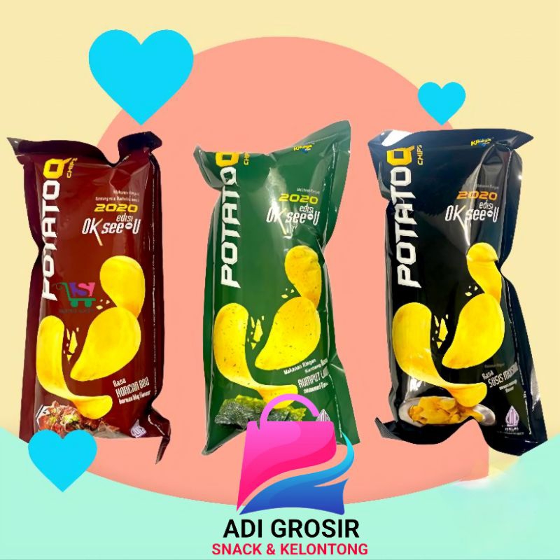 

POTATOQ CHIPS Aneka Rasa 1 Pax Isi 10 pcs
