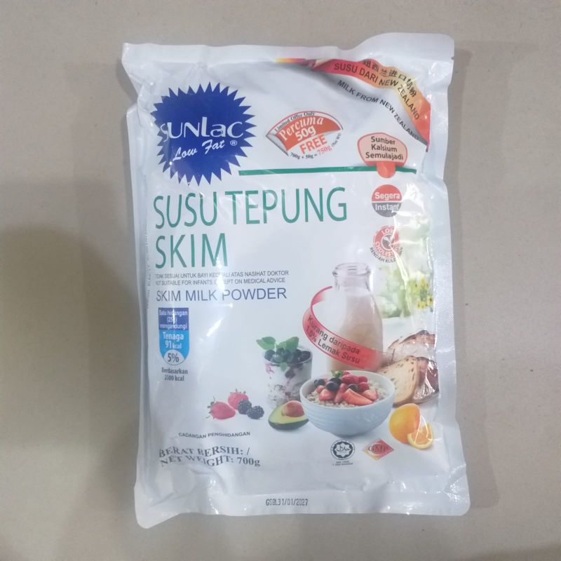 

Sunlac Susu Tepung Skim 700 gram